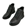 thumbnail image 2 of EGNMCR Bottes d'Hiver pour Femmes, Bottes d'Hiver pour Femmes Bottines Rétro Élastiques pour Femmes Mode Bout Rond Talon Plat Chaussures à Bride Chaussures pour Femmes, 2 of 9
