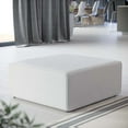 thumbnail image 1 of Modway Mingle Ottomane en Cuir Végane Blanche, 1 of 8
