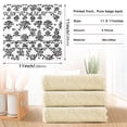thumbnail image 3 of Irregular Pattern Black and White Print Kitchen Cloth Dish Towels for Drying Washing Absorbent Dish Rags Reusable soft kitchen dishcloth set 6 Pack, 3 of 9