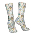 thumbnail image 7 of Fuzoiu Cartoon Animals Print Crew Socks,Casual Athletic Gym LightWeight Thin Socks,Casual Crew Socks for Men Woman,Calf Length Crew Socks, 7 of 7