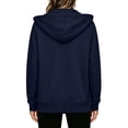 thumbnail image 6 of Enjoytime Full Zip Up Hoodie Women Drawstring Long Sleeve Hooded Jacket Fall Winter Fashion Casual Sweatshirt with Pockets, 6 of 8