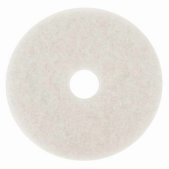 1pack 3M 4100 Buffing Pad, 14 In, White, PK5