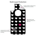 thumbnail image 4 of DistinctInk Custom SKIN / DECAL compatible with OtterBox Commuter for iPhone XS MAX (6.5" Screen) - Pink White Black Repeating Hearts, 4 of 5