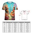 thumbnail image 2 of Jellyfish Ocean Style Women's Short Sleeve Tops Casual Blouses T Shirt, 2 of 6