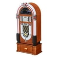 thumbnail image 1 of Arkrocket Taurus II Jukebox Vinyl Record Player Bluetooth USB SD CD Player Radio Retro Turntable Classic Jukebox (Taurus II - Maple), 1 of 2