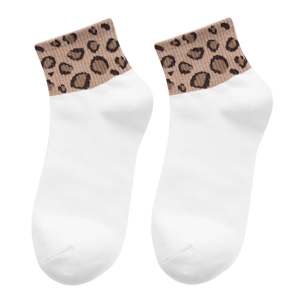 New Spring Women Ladies Leopard Print Socks Fashion Women Anklets Sox Bobbysocks 