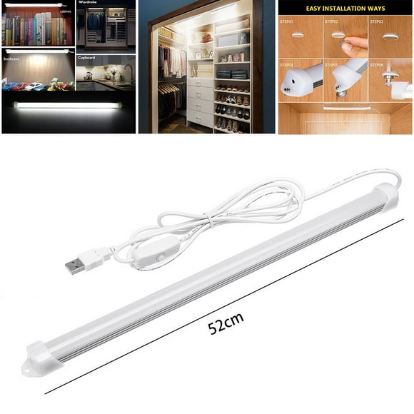 5V Under Cabinet Lights Closet Lights USB Rechargeable LED Night Lights for Closet Drawer Cupboard