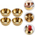 thumbnail image 3 of Juego de 4 Mini tazones redondos de acero inoxidable YONGSHENG dorado, 3 of 5