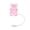 Pink, variant on Cartoon Bear Silicone Straw Toppers for 10mm Straws, Fun Reusable Drink Decorations for Cups and Tumblers, 1 or 10 Pack
