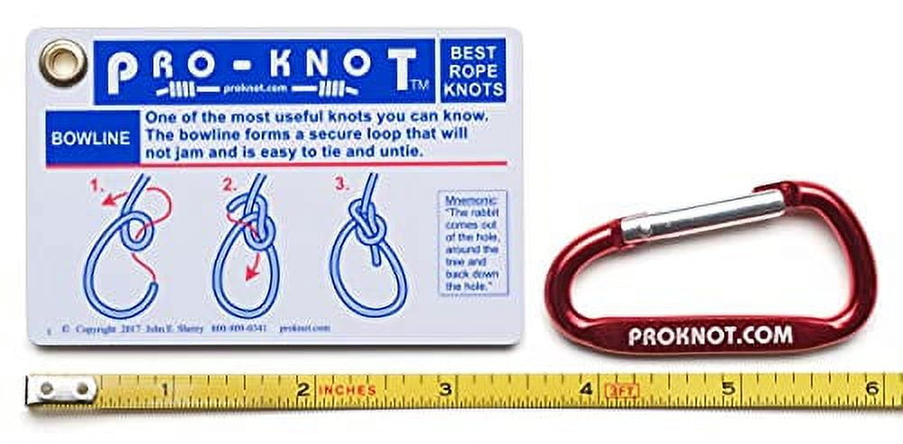 Pro-Knot Knot Tying Kit - 20 Essential Knots Cards One Mini