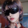 thumbnail image 3 of Harmtty Unisex Eyewear Metal Rivet Party Sunglasses Lightweight Design Cosplay Sun Glasses Shade Eyewear for Women Men, 3 of 7