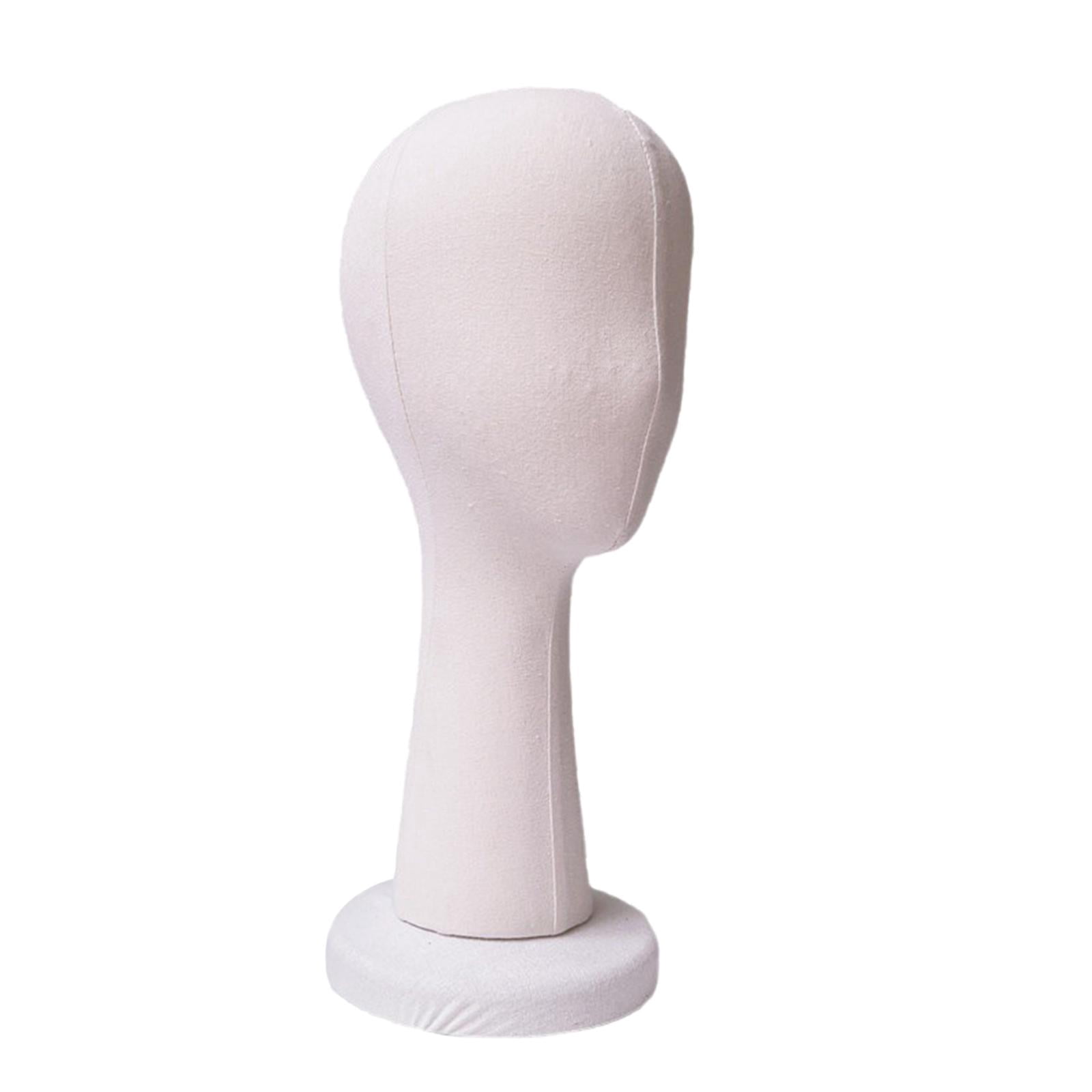 Women Mannequin Head Hat Display Stand Model Height 41cm Multifunctional Lightweight Long Neck for Store, Shopping Mall, Barbershop Use White