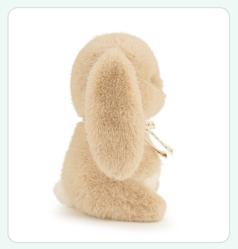 Cute Bunny Plush Toy, Soft Comfort Stuffed Animal Doll, Adorable Fluffy Rabbit Plushie for Girls, Cuddly Soothing Toy Birthday Gift for Friends and Loved Ones
