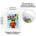 thumbnail image 4 of Americanflat 8.5x11 Kids Art Frame Holds 25 Artworks - Slide-In Picture Frame with One Opening and Art Storage - White, 4 of 7