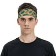 thumbnail image 2 of Daiia Pineapples Palm Leaves printed Men's Performance Headband,Sports Headbands,Moisture Wicking Workout Headband, 2 of 9