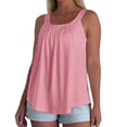 thumbnail image 2 of Tank Tops for Women Built in Bra Athletic Gum Running Tops Shelf Bra Tank Ladies Cute Summer Tops Supportive Plus Size Tank Tops Wide Strap Padded Tank Tops Halter Tops Camisole Tops Tunic Tops Pink, 2 of 7