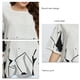 thumbnail image 3 of Blusa suelta de manga corta con cuello redondo para mujer, Tops de verano transpirables con estampado informal a la moda para uso diario al aire libre, 3 of 8
