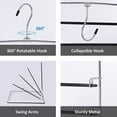 thumbnail image 4 of Pants Hangers 1 Pieces, Heavy Duty 5 Layers Space Saving Slack Hangers,Non Slip Foam Padding Swing Arm Trousers Hanger Closet Storage Organizer for Trousers Jeans Scarf Hanging, 4 of 7