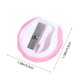 thumbnail image 3 of Sacapuntas Macaron, sacapuntas manual de mano para niños | Cortador de lápices pequeño y portátil | Sacapuntas compacto de viaje para la escuela, la oficina y el hogar., 3 of 6