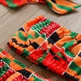 thumbnail image 6 of XXWXYD African Print Toddler Girls Summer 2-Piece Set Dashiki Vest Top + Skirt & Headband Matching Outfit Cultural Ankara Fabric Play Clothes, 6 of 8