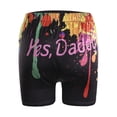 thumbnail image 2 of Seyurigaoka Seyurigaoka Women Shorts Summer High-Waist Pants Letters Dye Printed Party Club Run Wear, 2 of 7