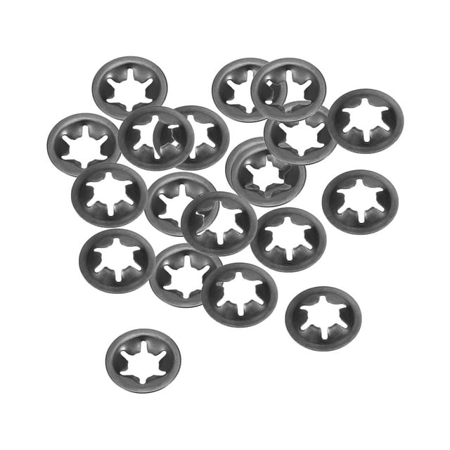 Unique Bargains M5 Rondelle de Verrouillage Interne 4.5mm I.D. 14mm O.D. Rondelles de Verrouillage à Pression, Finition Oxyde Noir 65Mn