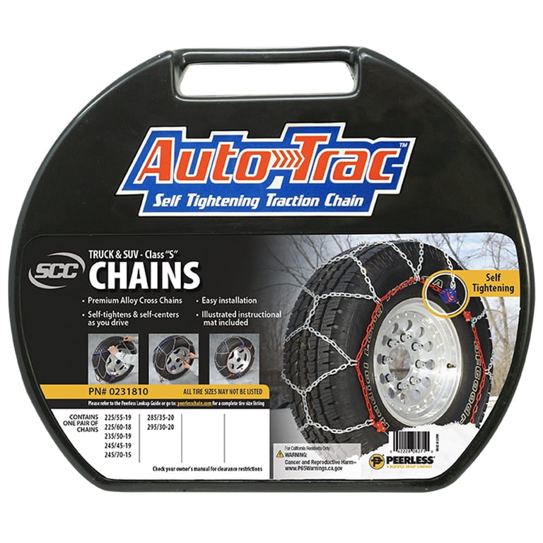 Peerless Chain Auto-Trac Self-Tightening Tire Chains, 1 Pair photo 1