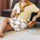 thumbnail image 5 of Fotbe Retro Squirrel Pantalones Cortos de Pijama para Hombre, Ropa de Dormir, Pantalones de Pijama Cortos para Hombre-Medium, 5 of 6