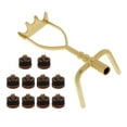 thumbnail image 1 of koolsoo Extended Billiards Snooker Pool Cue Bridge Head with 10Pcs 12mm Screw-On Cue, 1 of 9