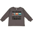 thumbnail image 3 of Inktastic Toy Train Never Have Too Many Trains Boys or Girls Long Sleeve Toddler T-Shirt, 3 of 5
