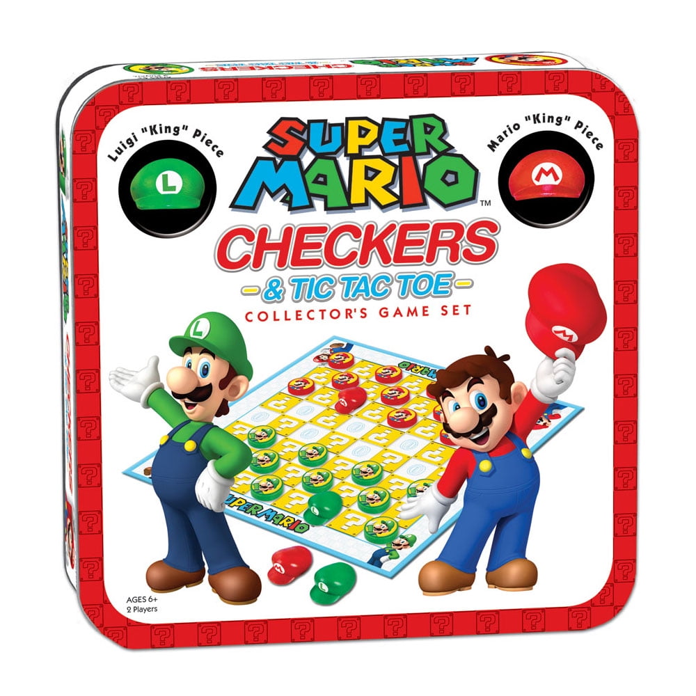 USAopoly DAMES ET TIC TAC TOE: Super Mario