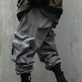 thumbnail image 4 of Niepce Inc Streetwear Men Cargo Pockets Jogger Fashion Harem Pants, 4 of 10