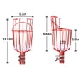 thumbnail image 4 of Scienceny Recolector de frutas de jardín, recogedor de peras y melocotones, accesorios de herramientas de recolección de acero inoxidable para Jardín y Patio 2.4 m Scienceny TO010202-02, 4 of 6