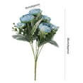 thumbnail image 6 of Limei Fake Flowers Vintage Artificial Peony Silk Flowers Wedding Home Decoration,Pack of 1, 6 of 7