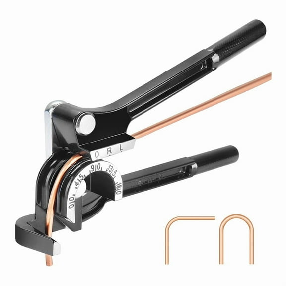 Tube Bender -180 Degree Pipe Bender Suitable for Bending 1/4inch 5/16inch 3/8inch OD Copper,Brass & Steel Pipes