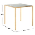 thumbnail image 4 of SAFAVIEH Kiley 18" Classic Top Accent Table, Gold Leaf/Black Glass, 4 of 8