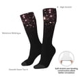 thumbnail image 4 of Fotbe Sparkling Pink Night Sky Calcetas Divertidas Estampadas para Hombre y Mujer, Calcetas de Algodón hasta la Rodilla para Caminar, Correr, Enfermería y Embarazo, 4 of 6