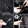 thumbnail image 2 of Protector universal para maletero de coche para perros, 2 bolsillos grandes, impermeable y antideslizante, 185 x 103 cm, funda para maletero compatible con la mayoría de los coches, color negro., 2 of 4