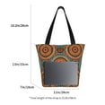 thumbnail image 4 of Horeoi African Tribal Style Print Shoulder Bag for Women Large Capacity Zipper Tote for Shopping Beach Travel Gym with Inner Pocket, 4 of 7