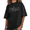 1-Black, variant on Women's Minimal Line Art Flame Christian Spiritual Inspirational Saying Graphic Washed Short Sleeve T-Shirt daily wear