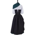 thumbnail image 4 of Traditional Scottish Plaid Dress Highland Renaissance Costume Reenactment Christmas Gown Retro Tartan Dress, 4 of 7