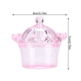 thumbnail image 6 of ZPSHYD Transparent Crown Plastic Candy Box, 12Pcs Crown Shaped Acrylic Candy Boxes Mini Crown Plastic Candy Boxes for Party Gift Chocolate Boxes(Pink), 6 of 6