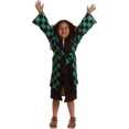 thumbnail image 1 of Checkered Kimono Tanjiro Costume | Demon Slayer | Childrens Costumes (Medium), 1 of 1