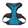 thumbnail image 5 of Lsque Blue Glitter Dog Harness, No-Pull Pet Harness with 2 Leash Clips, Adjustable Soft Padded Dog Vest with Easy Control Handle for Large Dogs-Medium, 5 of 9
