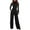 Black, variant on Women's Two-piece Knitwear Set: Turtleneck Knit Pullover   Wide-leg Trousers, Elegant and Cozy for Winter Fashion and Daily Use,Black,L
