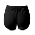 thumbnail image 4 of KHONTS Women's Athletic Shorts Running Color Block Mini Shorts Gym Home Pjs Pants with Pockets and Drawstring Black S, 4 of 7