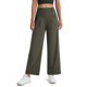 thumbnail image 1 of Pantalones de trabajo de pierna ancha Libin Army Green para mujer, talla L, 1 of 7