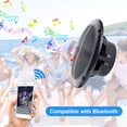 thumbnail image 2 of Altavoces Bluetooth marinos Herdio de 6.5 pulgadas y 120 W Peak, color negro, 2 of 7