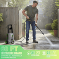 thumbnail image 5 of 4000 PSI Electric Pressure Washer Max 2.6 GPM Power Washer with Adjustable Nozzle 0-120°,Foam Cannon 35FT Power Cord 20FT Hose for Car Garden Yard Hom, 5 of 7