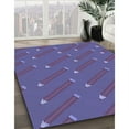 thumbnail image 2 of Ahgly Company Indoor Square Patterned Light Slate Blue Area Rugs, 7' Square, 2 of 6